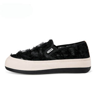 TT&MM Skateboard Shoes Women's Low Top Black/Apricot