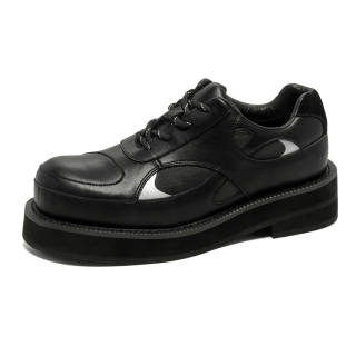 YEDANI Microfiber Leather Casual Shoes Men's Black