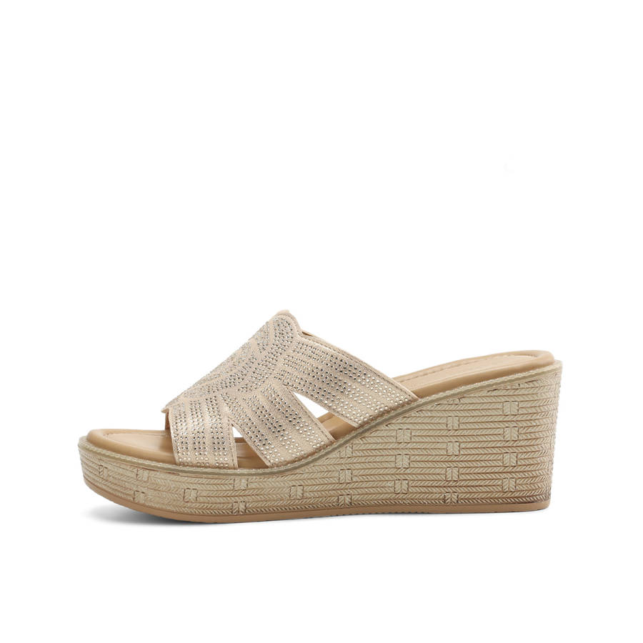 BOERDIQI PU Polyurethane Rhinestone Abrasion Resistant Abrasion Resistant Slide Slippers Women's