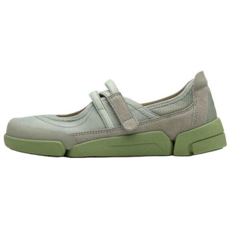 Clarks Three Petal Shoe 2.0 Collection Fabric Low top Casual Shoes Women's Green
