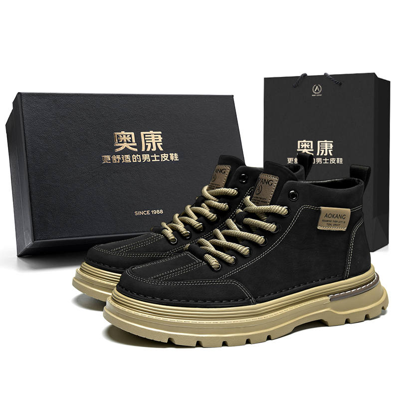 AOKANG AOKANG Short Combat Boots Men's Exclusive Box