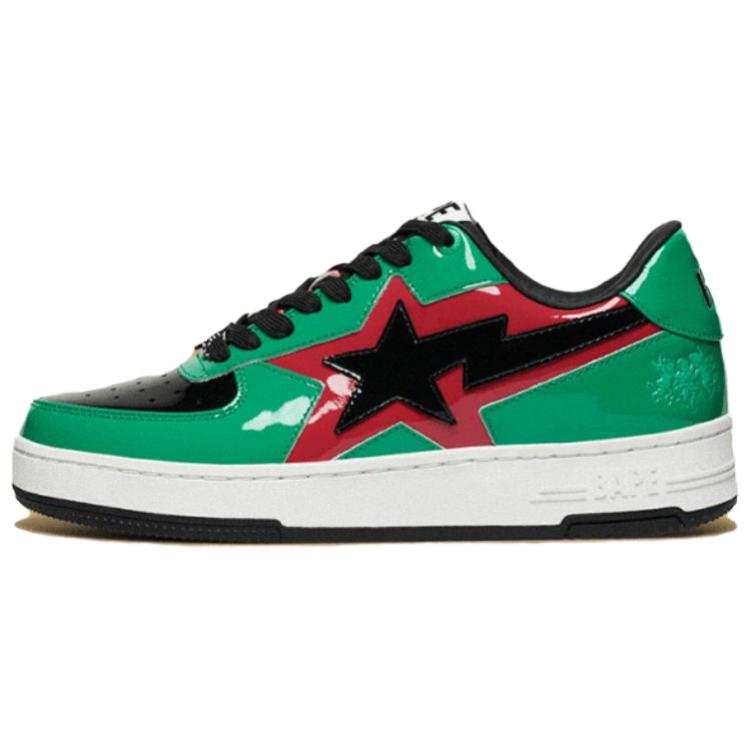 A BATHING APE Abrasion Resistant Low top Skateboard Shoes Unisex Green