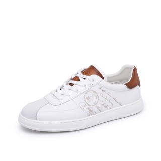 Chrisdien Deny Cow Leather Casual Shoes Men's White