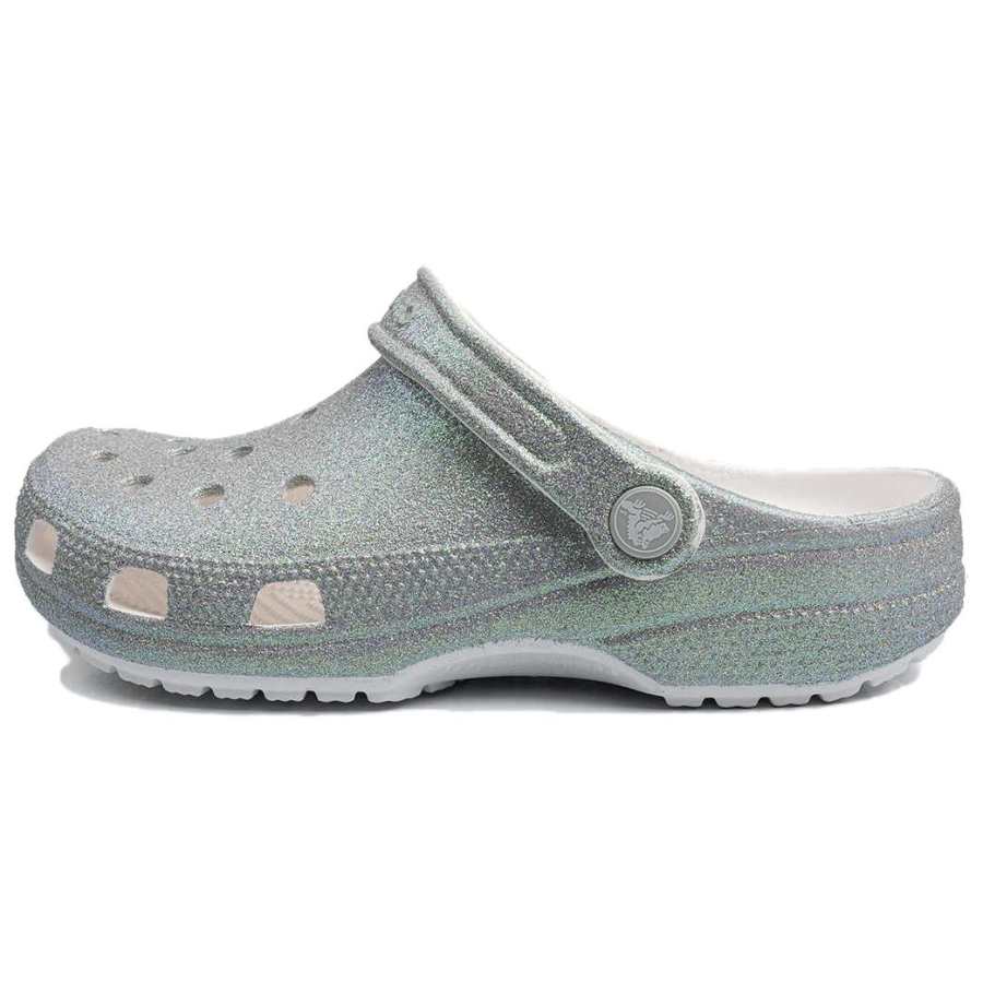 Crocs Clog Clogs Unisex Silver Green