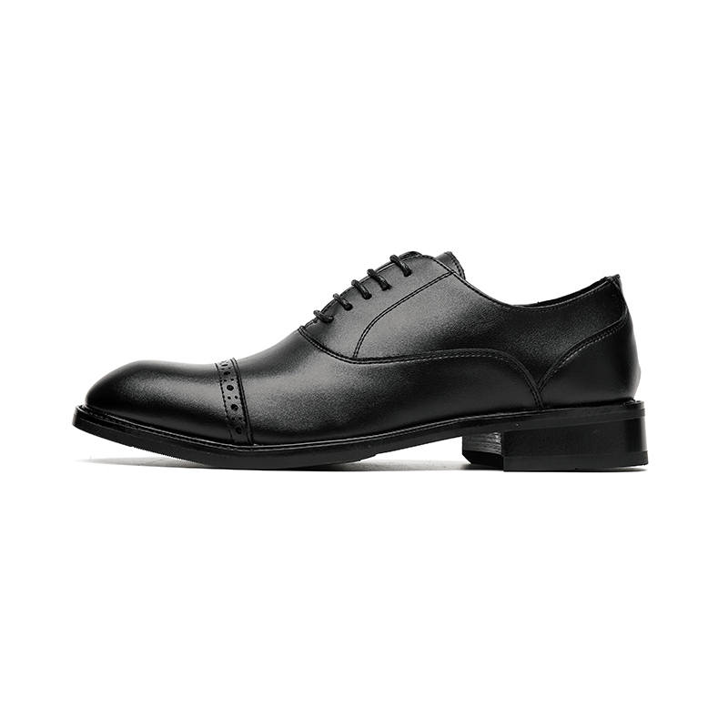 LUOMENG Dress Shoes Men's Low Top Black/Brown