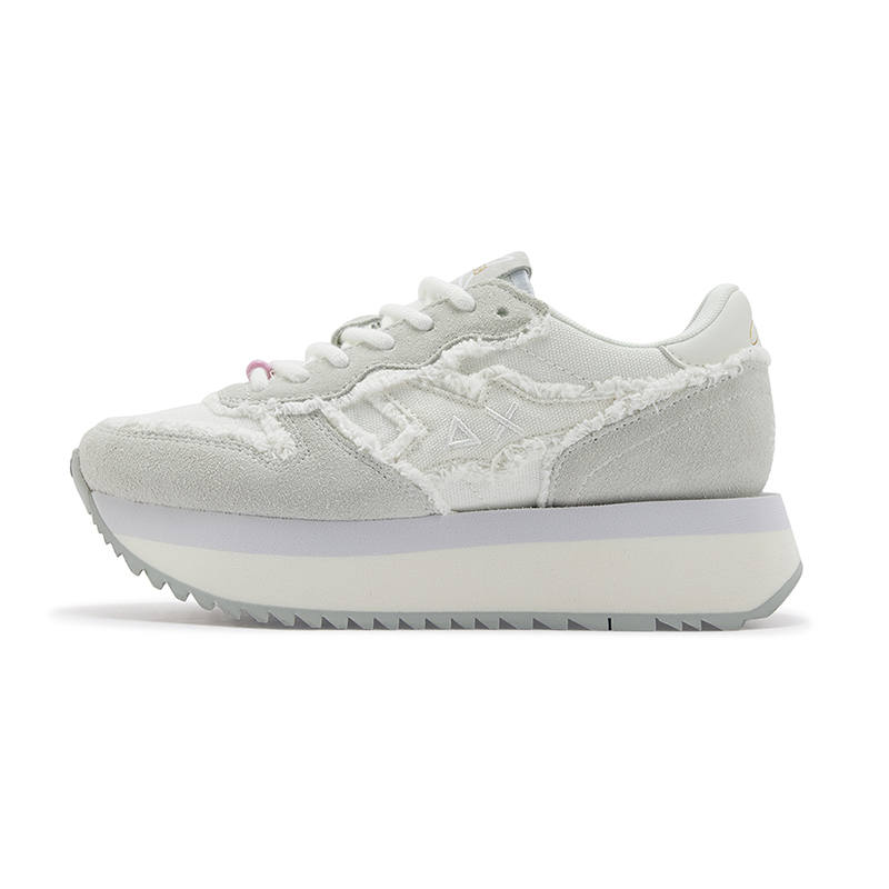 SUN68 Canvas Cushioning Low top Casual Shoes Women's Ecru