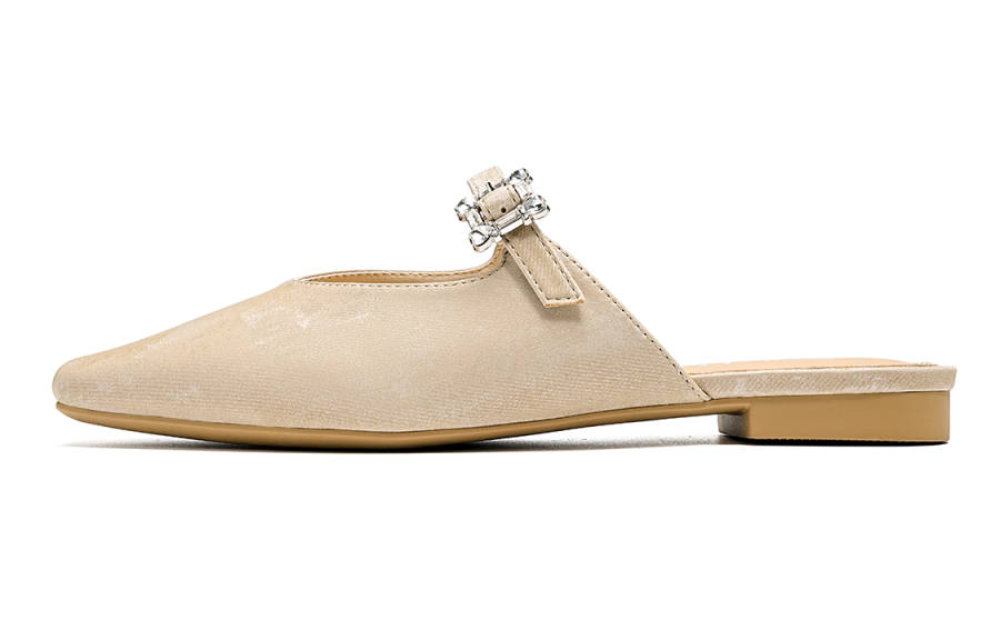 EBLAN EBLAN Closed Toe Slippers Women's Beige