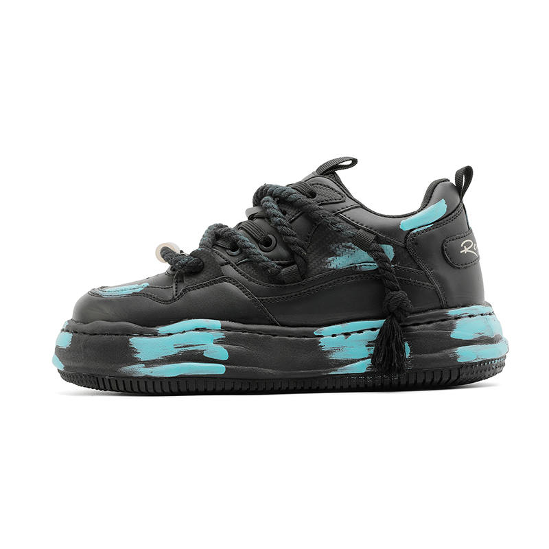 MUPPLE Abrasion Resistant Height Increasing Low top Skateboard Shoes Unisex