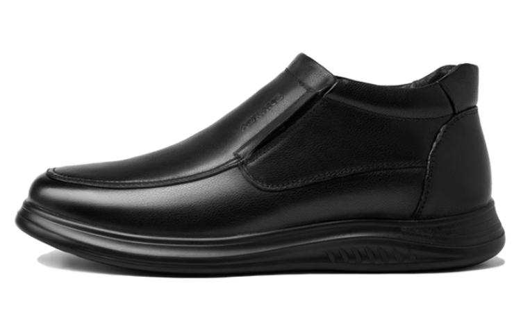 AOKANG Leather Casual Shoes Men's Black