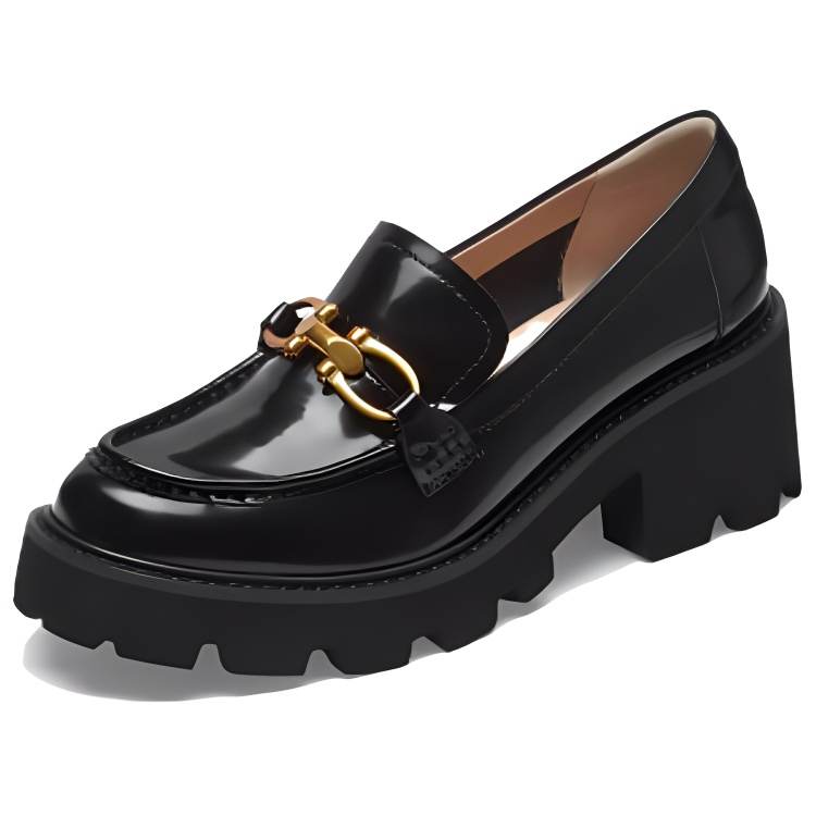 73Hours Alumni Association Loafers 5.5cm Women's Black