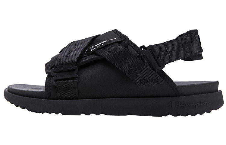 Champion Campus Format Sandal Beach Sandals Unisex Black
