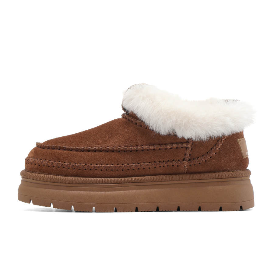 C°BANNER Fleece Lined, Maillard Style, Platform Ankle Length Snow Boots Women's