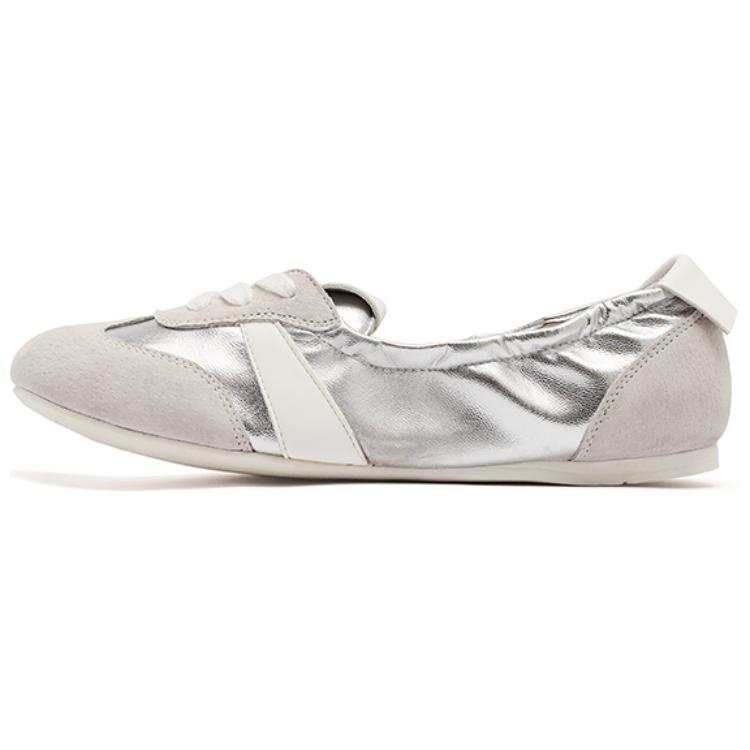 AGSDON Pu Women's Casual Shoes 1.5cm Women's Silver
