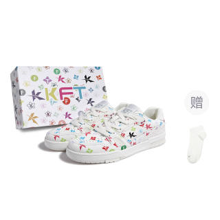 KFT Rainbow Cloud Pattern Microfiber Leather