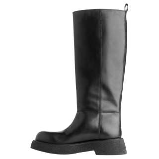 ARKET Cow Leather Knee high Boots 4.5cm Women's Black