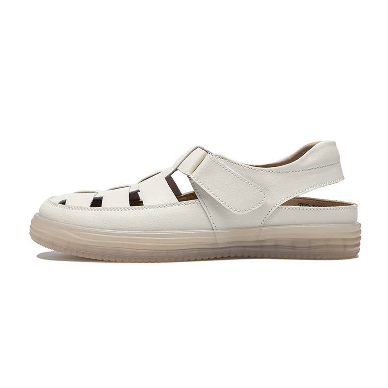 ZHR Pu Roman Sandals 2.3CM Women's Beige