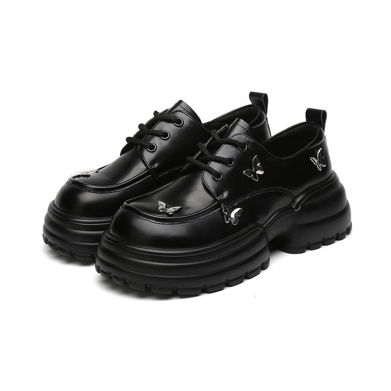 KEKAFU Pu Casual Shoes 6CM Women's Black