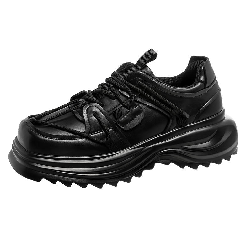 PINYI PINYI Microfiber Leather Casual Shoes Men's Black