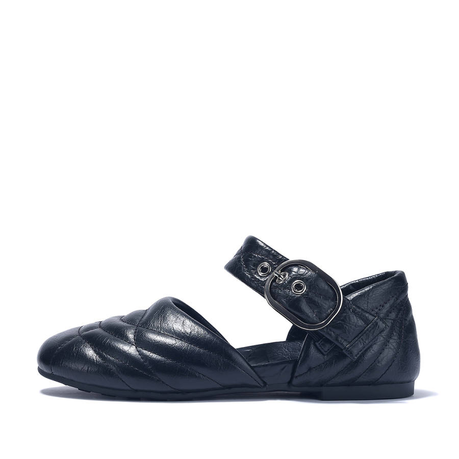 BELLALILY Top Grain Cow Leather Mary Jane Shoes Women's