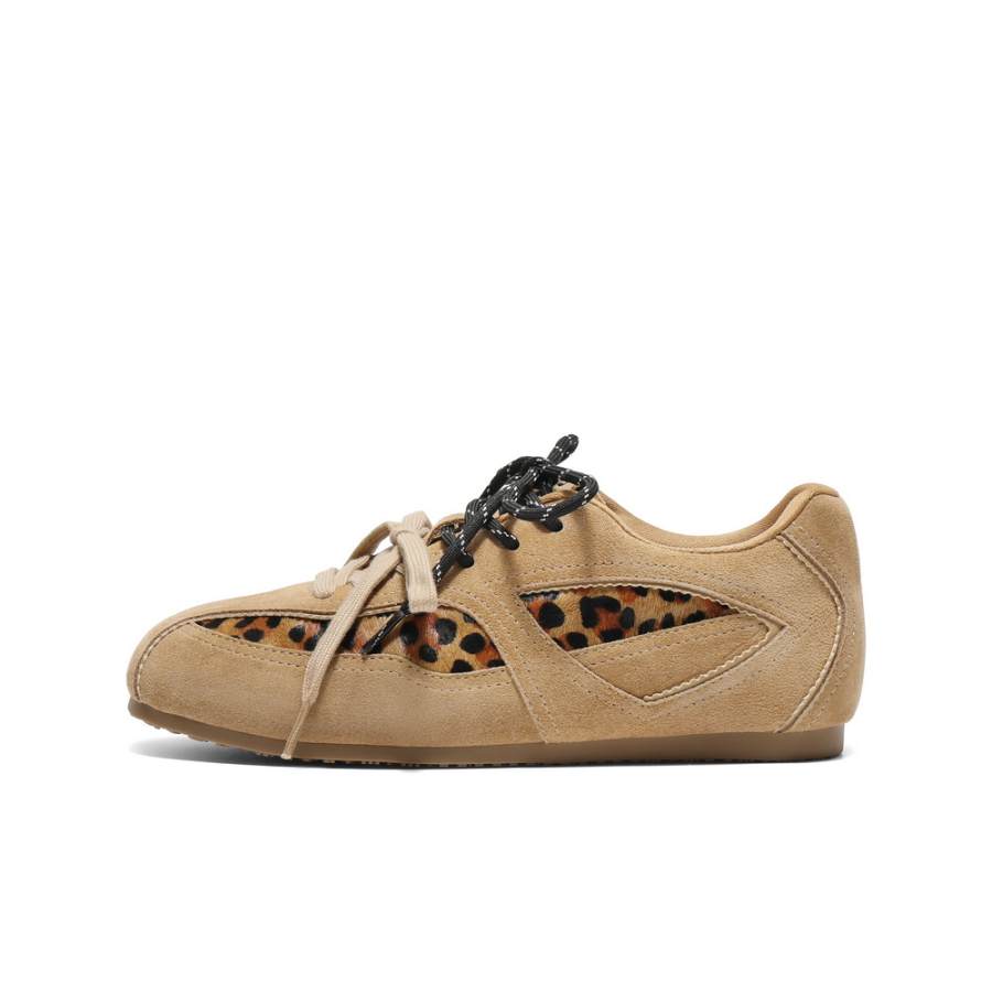 BELLE Jumping Candy Cow Split Leather Abrasion Resistant Low top Casual Shoes Women's