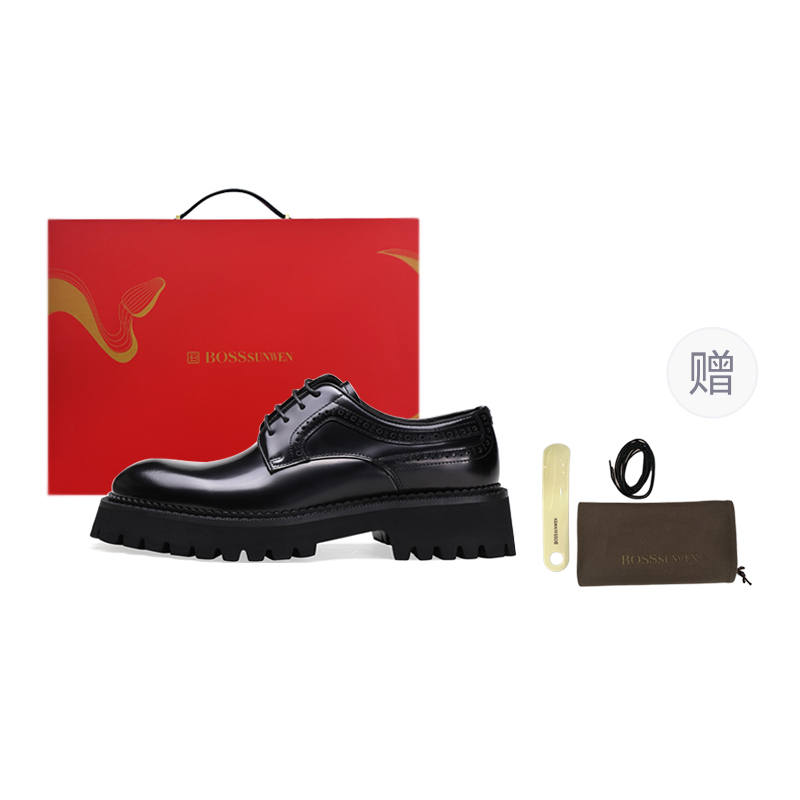 BOSSSUNWEN Dress Shoes Men's Black