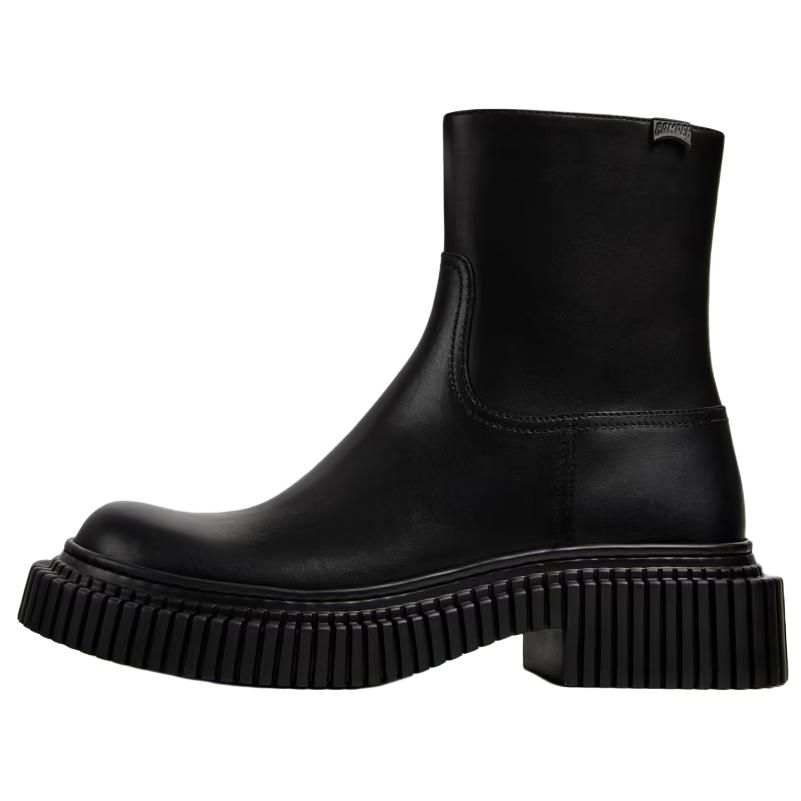 CAMPER Pi Berlin Calfskin Ankle Boots 3.3cm Women's Black