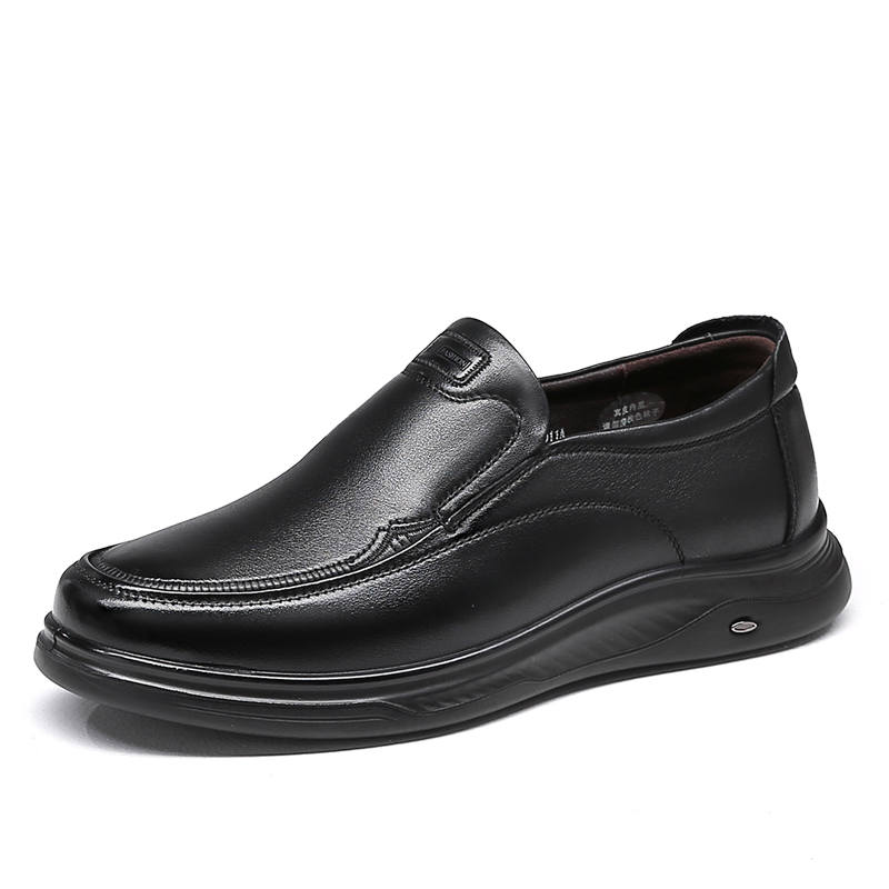 Spider King Cow Leather Casual Shoes Men's Black