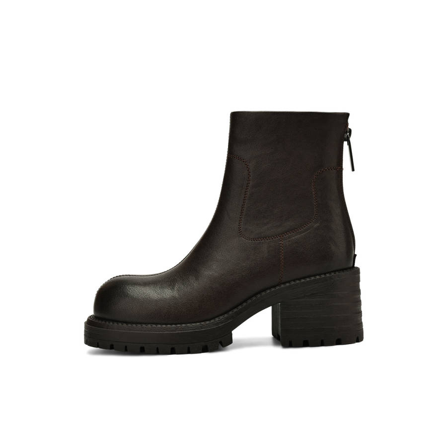 BOERDIQI Sheepskin Ankle Boots 5.2CM Women's