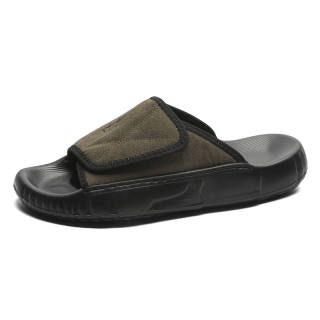 MPZY Odor Resistant Antibacterial Slide Slippers Men's Black Green
