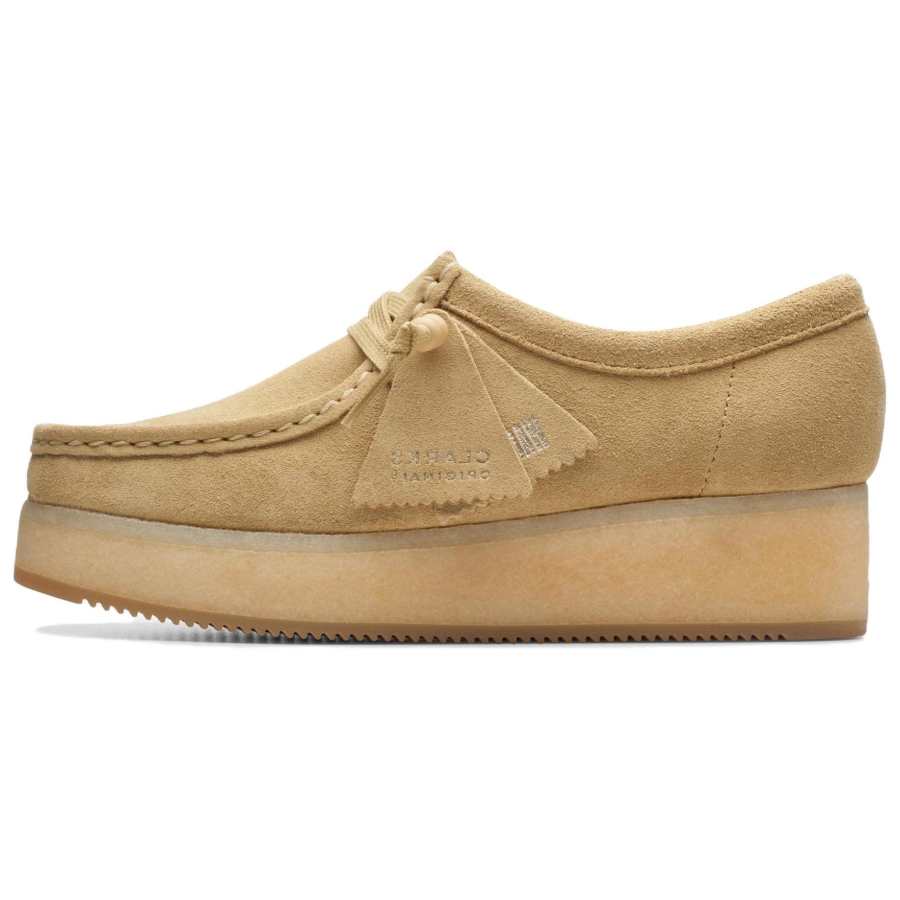 Clarks Suede Casual Shoes Women's Light Umber