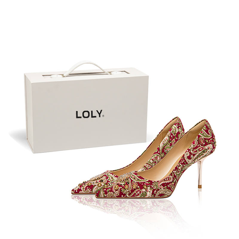 LOLY LOLY High Heels Women's Burgundy