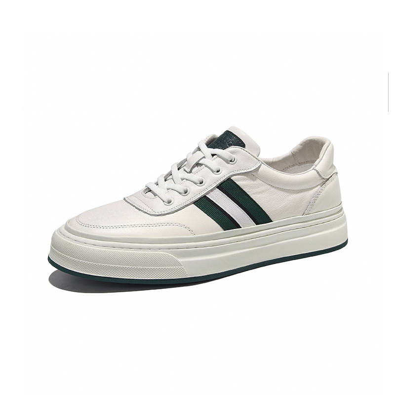 Hautton Jeans Low top Skateboard Shoes Men's White Green