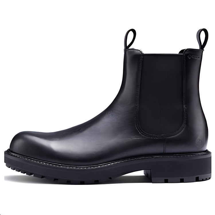 Ecco Urban Oslo Cow Leather Short Chelsea Boots 4cm Men's Black