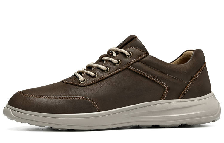 MELLEN Top Grain Cow Leather Abrasion Resistant Lightweight Slip Resistant Low top Casual Shoes Men's