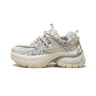GUQUE Microfiber Leather Abrasion Resistant Abrasion Resistant Low top Chunky Sneakers Unisex