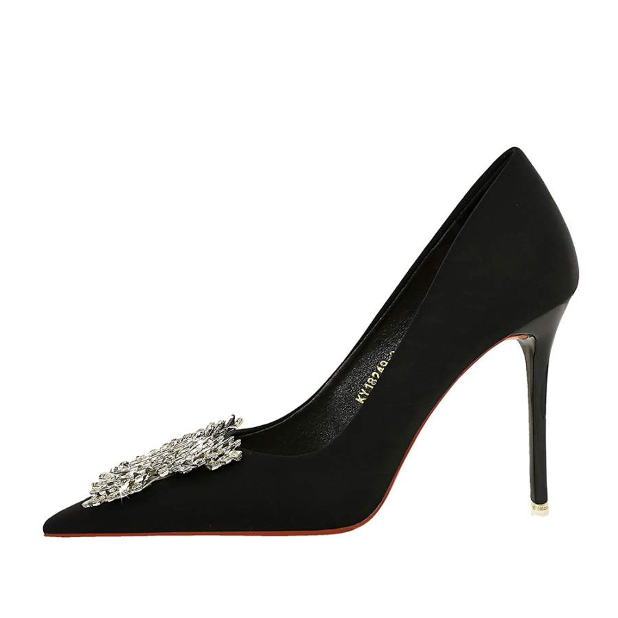 QITUMAUL Slim Heel High Heels 10.5cm Women's