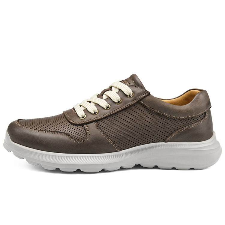 MELLEN Cow Leather Breathable Cushioning Low top Casual Shoes Men's