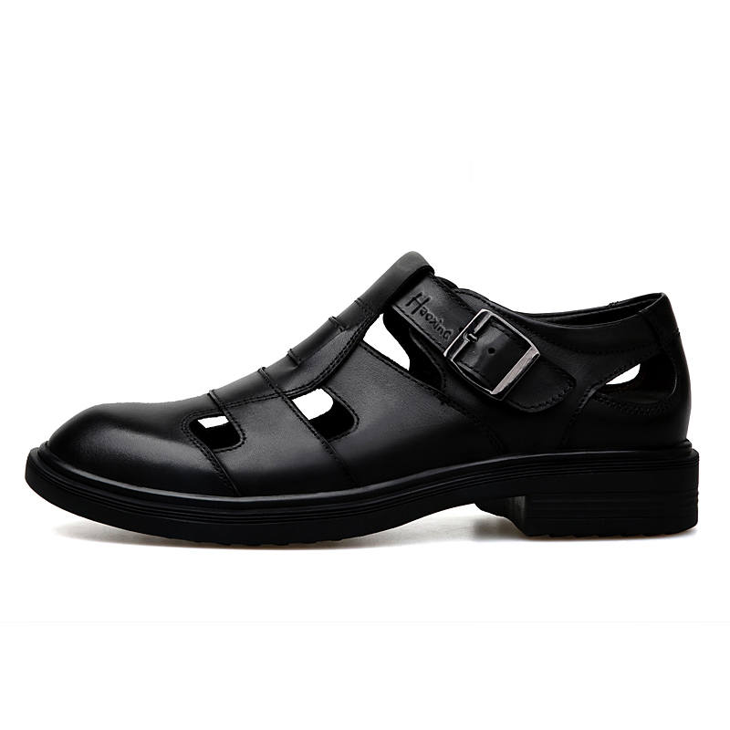 HAOXING Breathable And Wear resistant Low top Casual Shoes Unisex Black