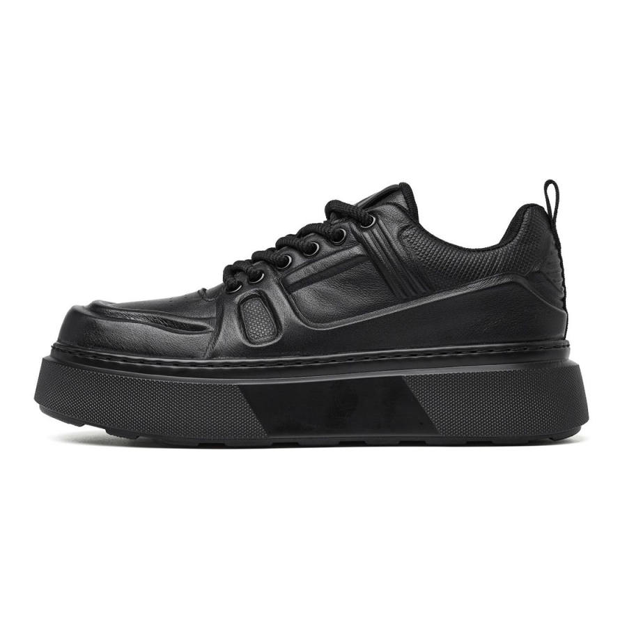 HUITE Men's Casual Shoes Men's Low Top Black