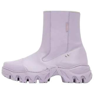 ROMBAUT Boccaccio II Leather Crew Chelsea Boots 5CM Unisex Purple