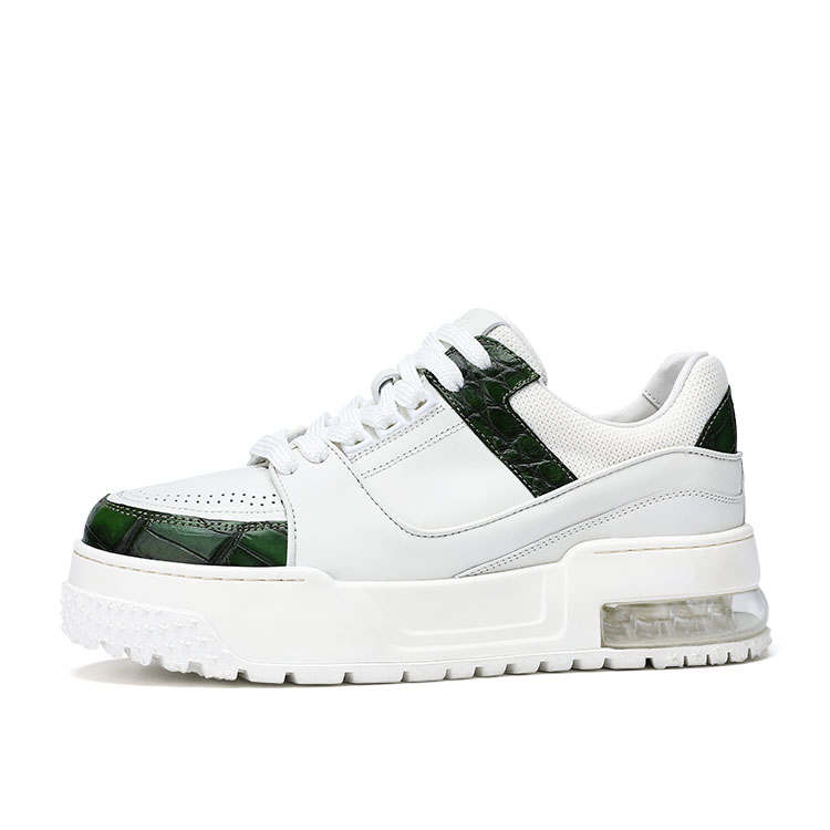 U7 Top Grain Cow Leather Cushioning Slip Resistant Abrasion Resistant Breathable Height Increasing