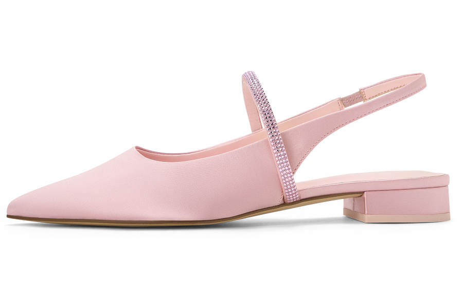CHARLES&KEITH CHARLES&KEITH Small Ck PU, Textile One Strap Sandals 2.2cm Women's