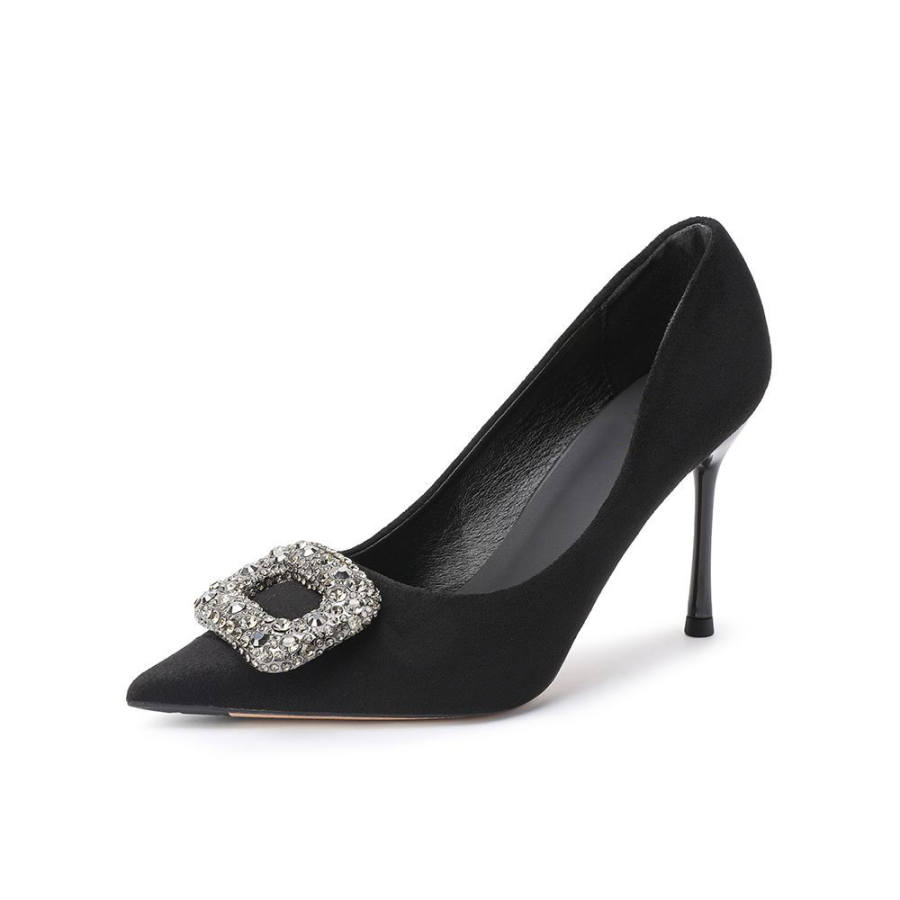 YAFEI XUANYU Suede High Heels Women's Black