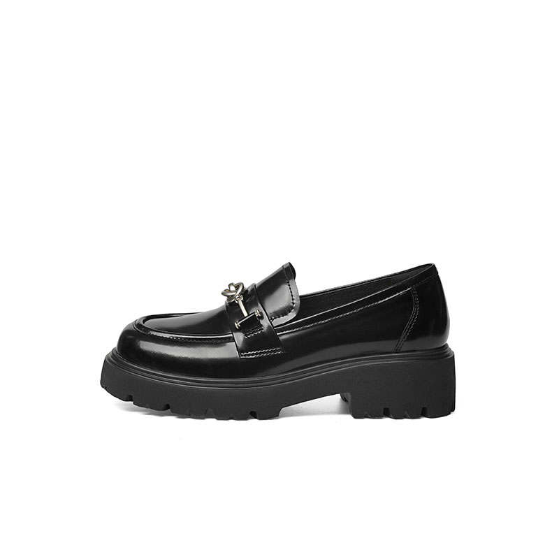 RED DRAGONFLY Synthetic Leather Loafers 5CM Women's