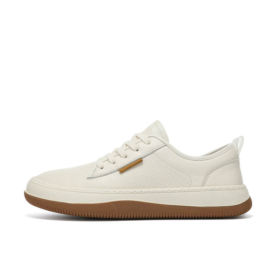 Millies MILLIE'S Top Grain Cow Leather Abrasion Resistant Low top Skateboard Shoes Men's White