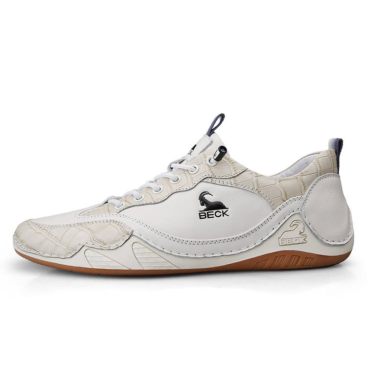 BECK Top Grain Cow Leather Slip Resistant Abrasion Resistant Low top Casual Shoes Men's