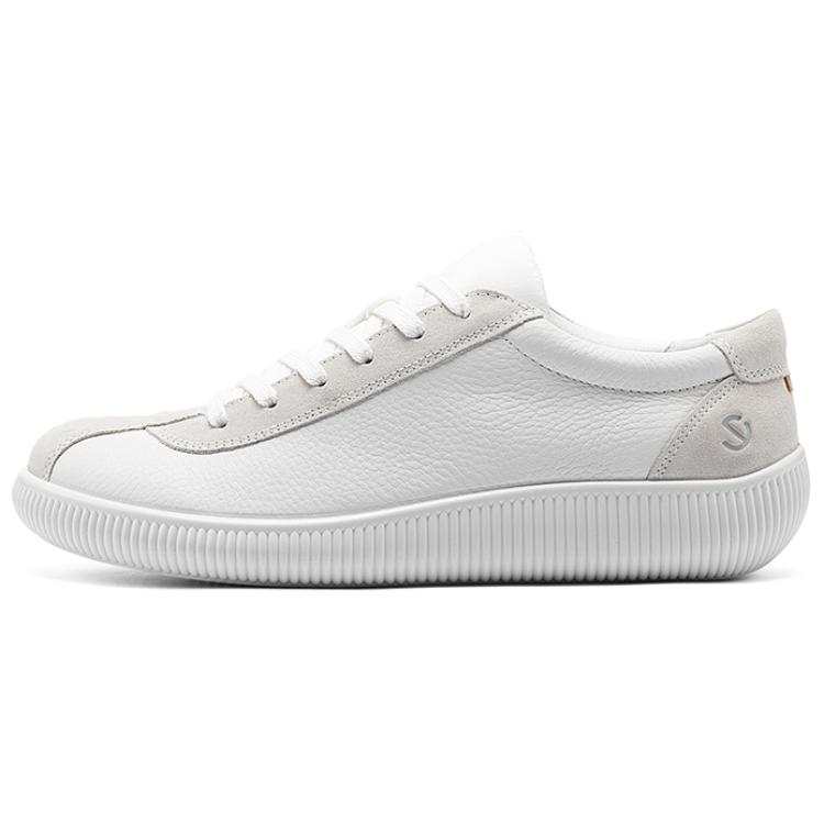 Ecco Ecco Cow Leather Low top Casual Shoes Men's White
