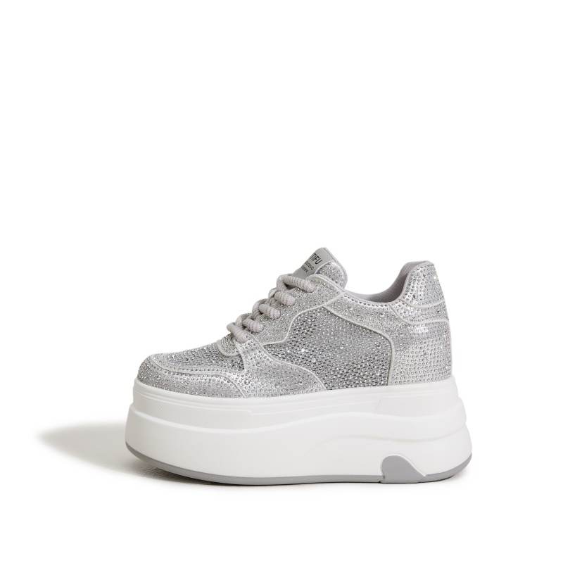MILANLIANGE Slip Resistant, Abrasion Resistant, Height Increasing Low top Casual Shoes Women's