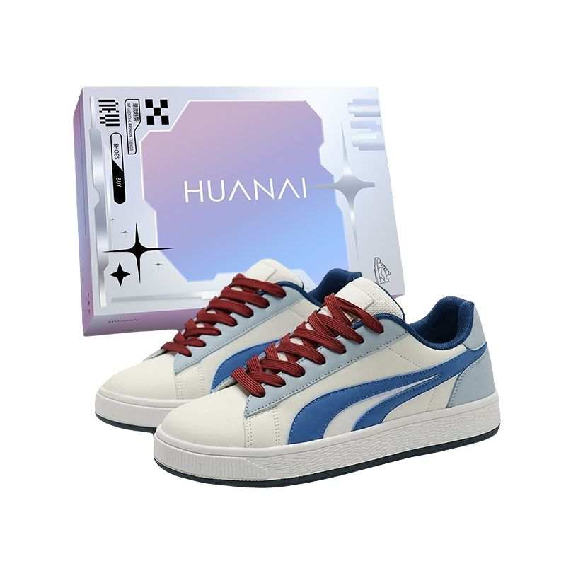 HUANAI Skateboard Shoes Unisex Low Top Blue/White/Black