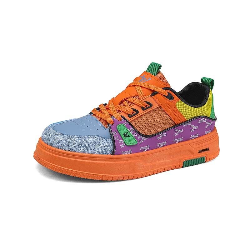 JINMAIWANG Synthetic Leather Slip Resistant Slip Resistant Low top Skateboard Shoes Men's